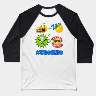 Chef Life Cooking Lifestyle #ChefLife Cheese Burger Baseball T-Shirt